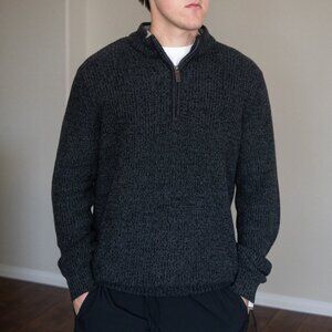 Knitted Grey IZOD Half Zip